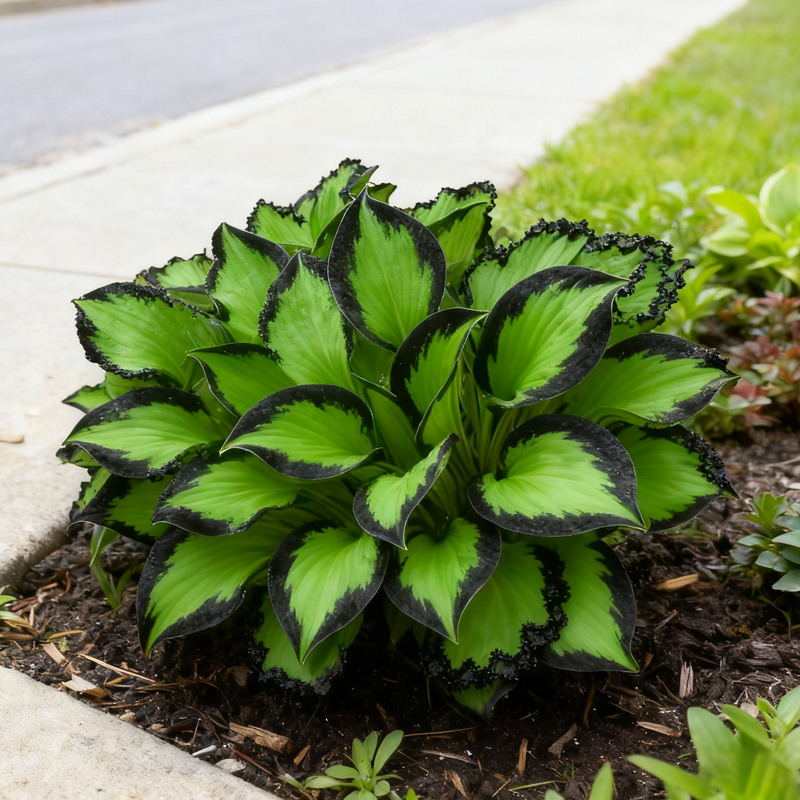🔥2025 Hot Selling 🌌 Dark Purple Heart Hosta Seeds, a perennial garden plant that is easy to grow