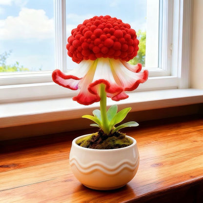 Whimsical Puff Ruffle Flower seeds – Soft Bloom Elegance