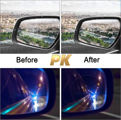 4Pcs Anti-Rain Rearview Mirror Film 🌧️ Drive Safely in Any Weather ✈Fast Shipping Worldwide