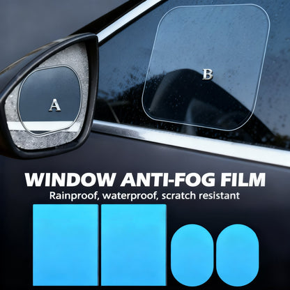 4Pcs Anti-Rain Rearview Mirror Film 🌧️ Drive Safely in Any Weather ✈Fast Shipping Worldwide