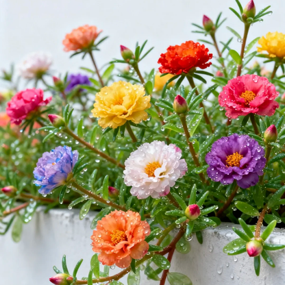 🌞 Bring Sunshine to Your Garden with Sunburst Moss Rose Seeds