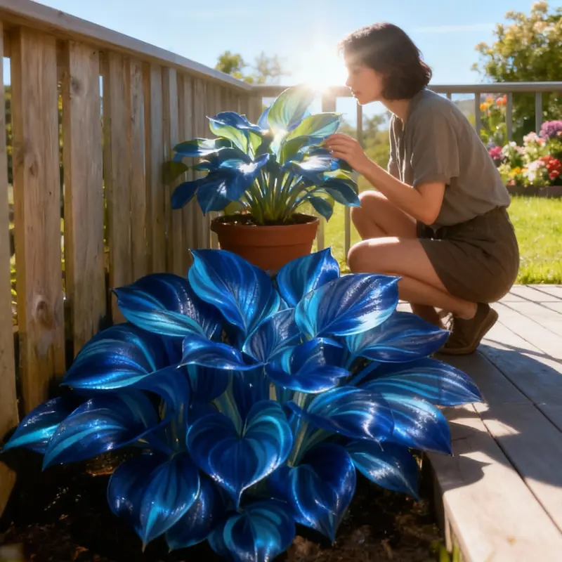 ⭐Sapphire Hosta Seeds – Rare Blue Foliage for Stunning Shade Gardens