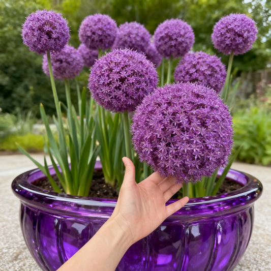 🌸 Giant Allium seeds – Majestic Globes for a Modern Garden