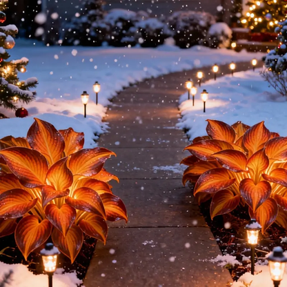 ✨ Flame Core Hosta — Soft Glow, Strong Beauty