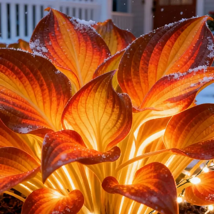 ✨ Flame Core Hosta — Soft Glow, Strong Beauty