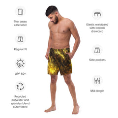 Twisted Gold Men's Swim Trunks