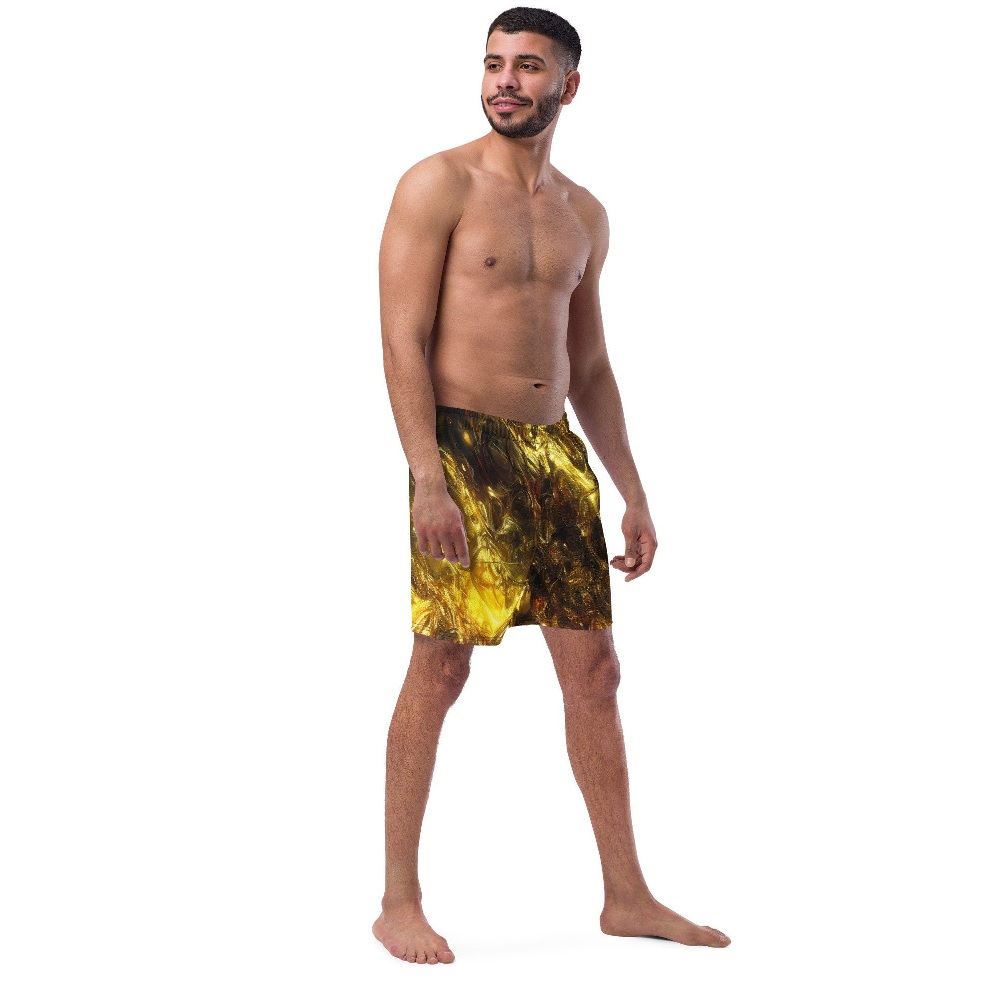 Twisted Gold Men's Swim Trunks