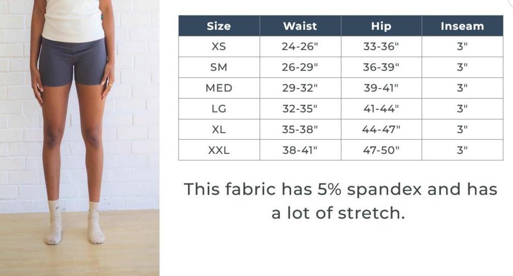Hemp Yoga Shorts for Women, Casual Shorts, Hemp Cotton Spandex, Lightweight Stretchy Active Wear, Short Shorts