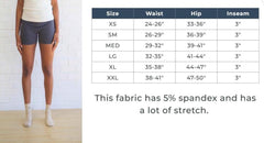 Hemp Yoga Shorts for Women, Casual Shorts, Hemp Cotton Spandex, Lightweight Stretchy Active Wear, Short Shorts