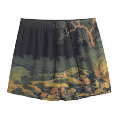 Hokusai Art Swim Shorts - Quick Dry Aesthetic Beach Trunks - Museumcore Summer Wear - Japanese Art swim shorts