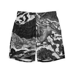 Men's Abstract Art Swim Trunks with Graphic Print