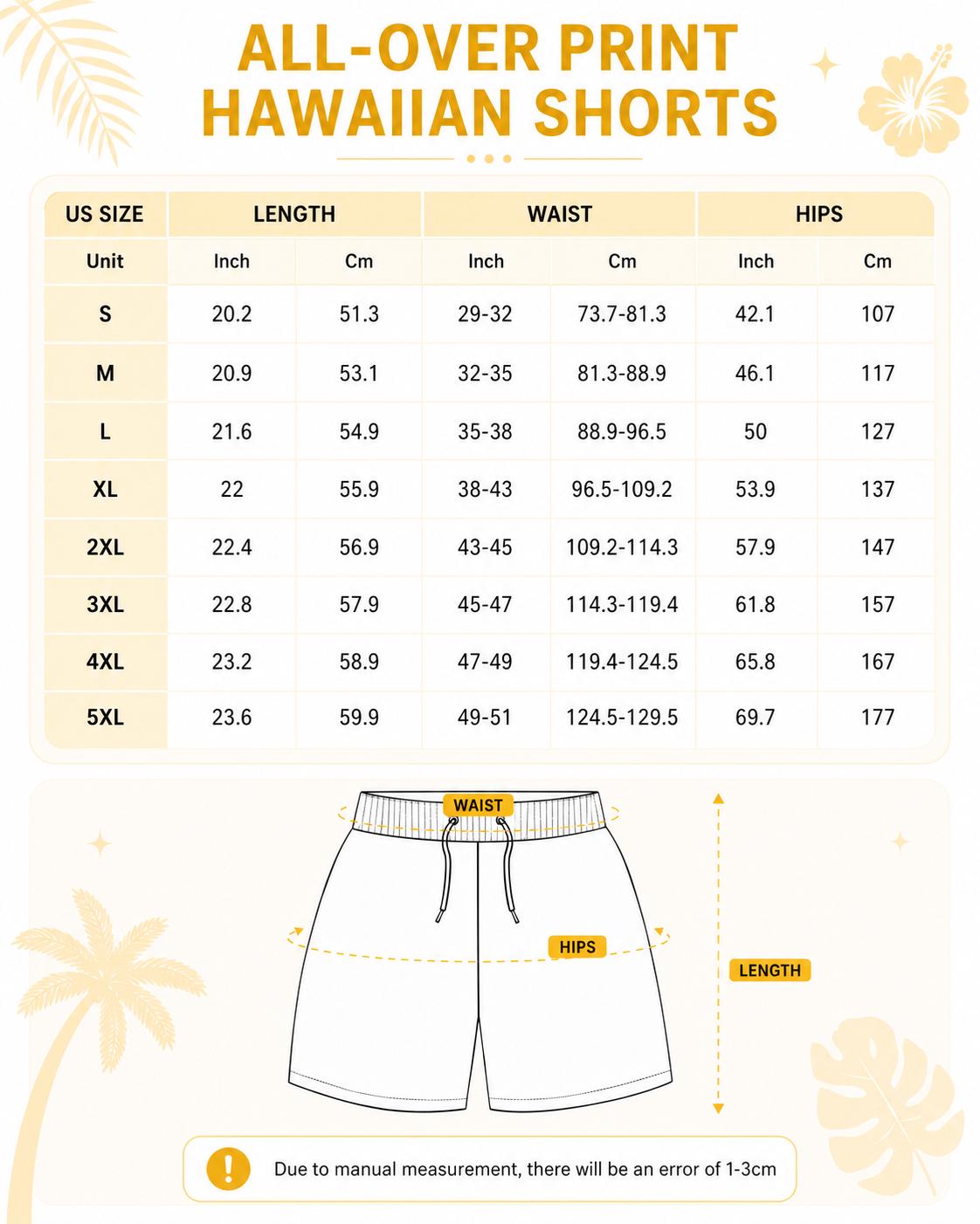 Men's Swim Trunks, Quick-Dry Beach Shorts, Novelty Print Swimwear