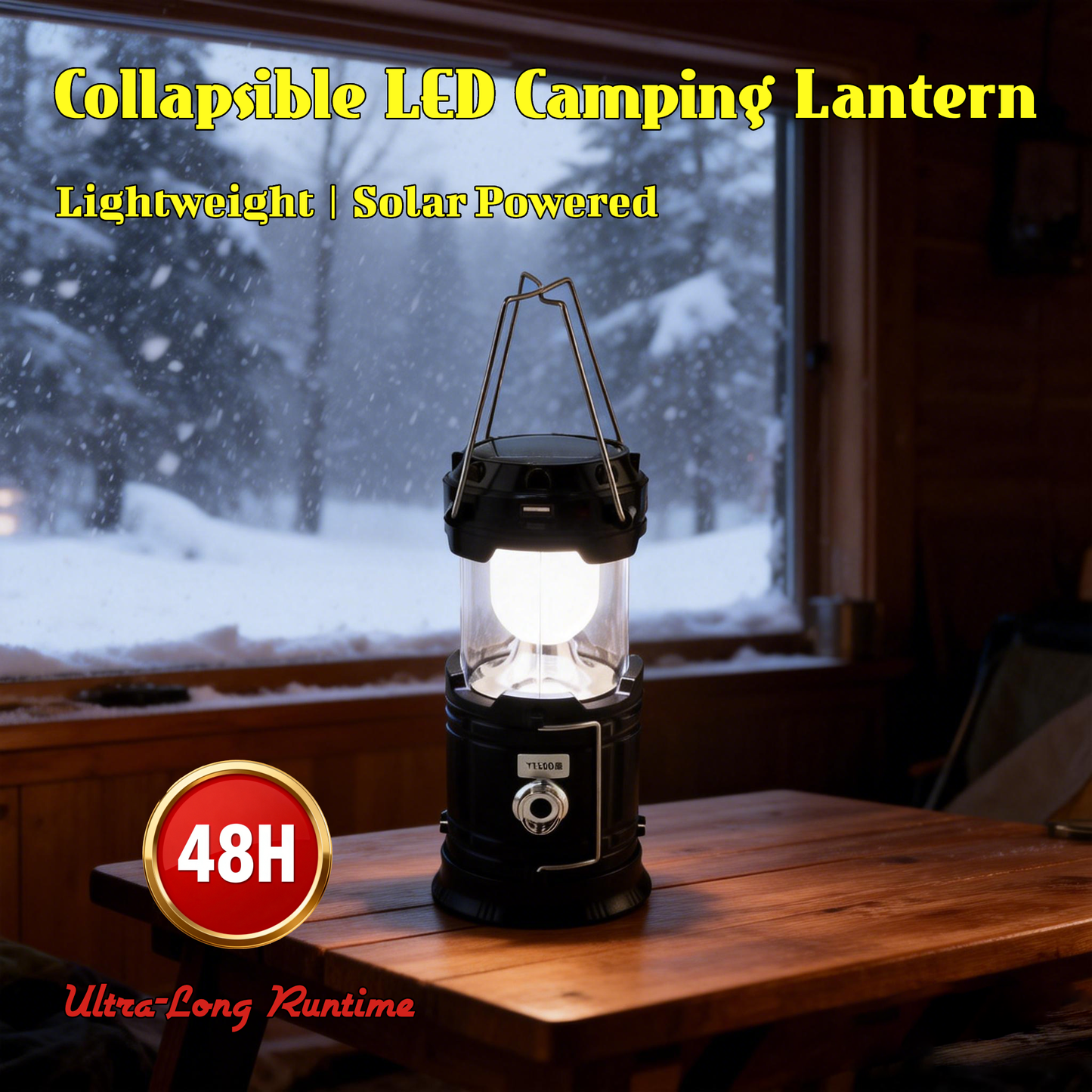 Collapsible LED Camping Lanterns Lightweight Solar